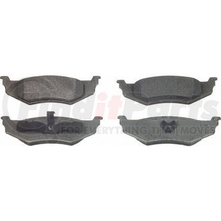 Wagner MX782 Disc Brake Pad Set Wagner Brake ThermoQuiet MX782 Semi-Metallic Disc Brake Pad Set