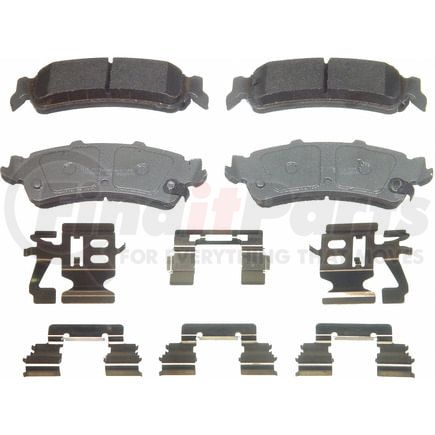 Wagner MX792A Disc Brake Pad Set Wagner Brake ThermoQuiet MX792A Semi-Metallic Disc Brake Pad Set