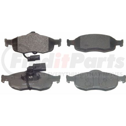 Wagner MX801 Disc Brake Pad Set Wagner Brake ThermoQuiet MX801 Semi-Metallic Disc Brake Pad Set