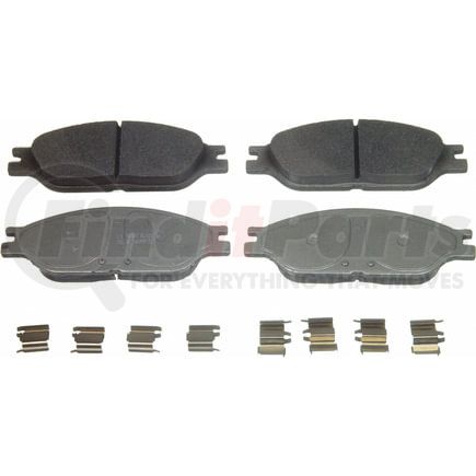 Wagner MX803 Disc Brake Pad Set Wagner Brake ThermoQuiet MX803 Semi-Metallic Disc Brake Pad Set