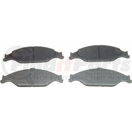 Wagner MX804 Disc Brake Pad Set Wagner Brake ThermoQuiet MX804 Semi-Metallic Disc Brake Pad Set