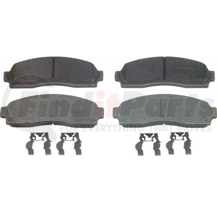 Wagner MX833 Disc Brake Pad Set Wagner Brake ThermoQuiet MX833 Semi-Metallic Disc Brake Pad Set
