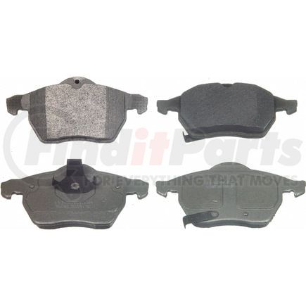 Wagner MX819 Disc Brake Pad Set Wagner Brake ThermoQuiet MX819 Semi-Metallic Disc Brake Pad Set