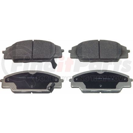 Wagner MX829 Disc Brake Pad Set Wagner Brake ThermoQuiet MX829 Semi-Metallic Disc Brake Pad Set