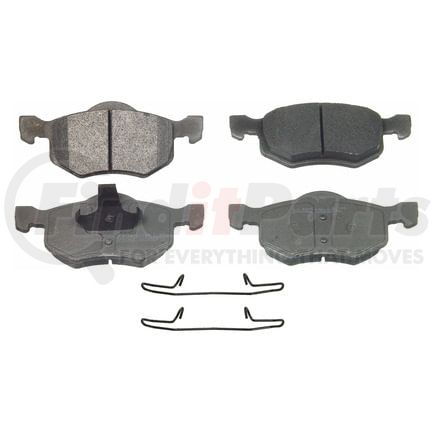 Wagner MX843 Disc Brake Pad Set Wagner Brake ThermoQuiet MX843 Semi-Metallic Disc Brake Pad Set