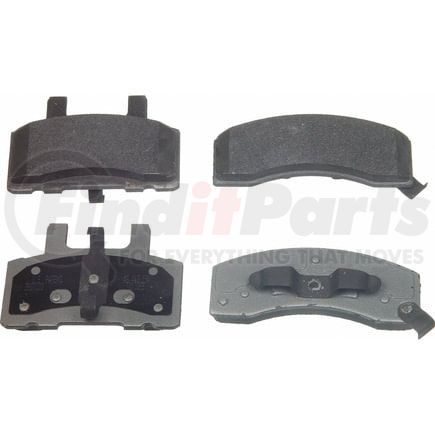 Wagner MX845 Disc Brake Pad Set Wagner Brake ThermoQuiet MX845 Semi-Metallic Disc Brake Pad Set