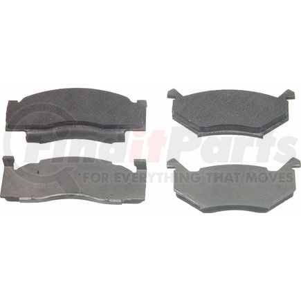 Wagner MX84 Disc Brake Pad Set Wagner Brake ThermoQuiet MX84 Semi-Metallic Disc Brake Pad Set