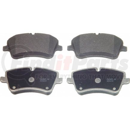 Wagner MX872 Disc Brake Pad Set Wagner Brake ThermoQuiet MX872 Semi-Metallic Disc Brake Pad Set
