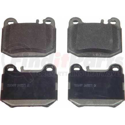 Wagner MX874 Disc Brake Pad Set Wagner Brake ThermoQuiet MX874 Semi-Metallic Disc Brake Pad Set
