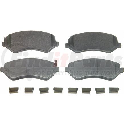 Wagner MX856 Disc Brake Pad Set Wagner Brake ThermoQuiet MX856 Semi-Metallic Disc Brake Pad Set