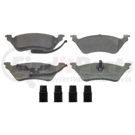 Wagner MX858 Disc Brake Pad Set Wagner Brake ThermoQuiet MX858 Semi-Metallic Disc Brake Pad Set