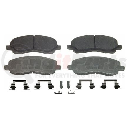 Wagner MX866 Disc Brake Pad Set Wagner Brake ThermoQuiet MX866 Semi-Metallic Disc Brake Pad Set