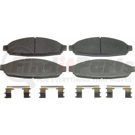 Wagner MX931 Disc Brake Pad Set Wagner Brake ThermoQuiet MX931 Semi-Metallic Disc Brake Pad Set