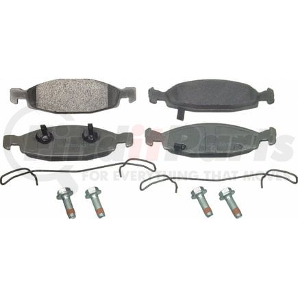 Wagner MX942 Disc Brake Pad Set Wagner Brake ThermoQuiet MX942 Semi-Metallic Disc Brake Pad Set
