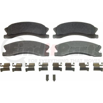 Wagner MX945 Disc Brake Pad Set Wagner Brake ThermoQuiet MX945 Semi-Metallic Disc Brake Pad Set