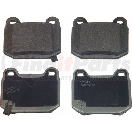 Wagner MX961 Disc Brake Pad Set Wagner Brake ThermoQuiet MX961 Semi-Metallic Disc Brake Pad Set