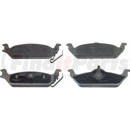 Wagner MX963 Disc Brake Pad Set Wagner Brake ThermoQuiet MX963 Semi-Metallic Disc Brake Pad Set