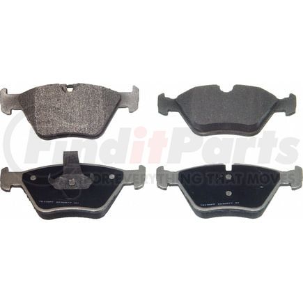 Wagner MX946A Disc Brake Pad Set Wagner Brake ThermoQuiet MX946A Semi-Metallic Disc Brake Pad Set
