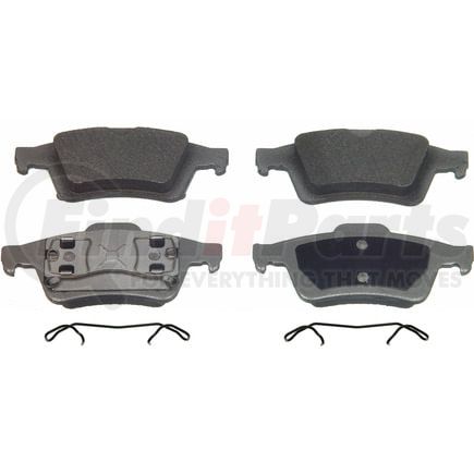 Wagner MX973A Disc Brake Pad Set Wagner Brake ThermoQuiet MX973A Semi-Metallic Disc Brake Pad Set