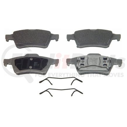 Wagner MX973 Disc Brake Pad Set Wagner Brake ThermoQuiet MX973 Semi-Metallic Disc Brake Pad Set