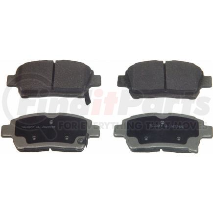 Wagner MX990 Disc Brake Pad Set Wagner Brake ThermoQuiet MX990 Semi-Metallic Disc Brake Pad Set