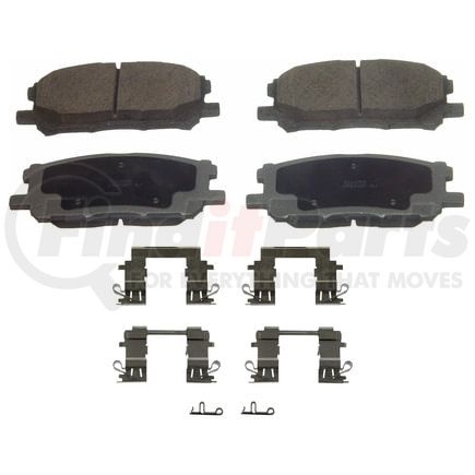 Wagner QC1005 Disc Brake Pad Set Wagner Brake ThermoQuiet QC1005 Ceramic Disc Brake Pad Set