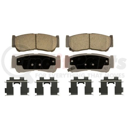 Wagner QC1297 Disc Brake Pad Set Wagner Brake ThermoQuiet QC1297 Ceramic Disc Brake Pad Set
