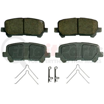 Wagner QC1585 Disc Brake Pad Set Wagner Brake ThermoQuiet QC1585 Ceramic Disc Brake Pad Set