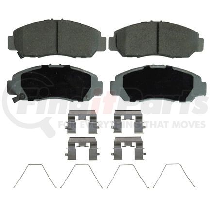 Wagner QC1608 Disc Brake Pad Set Wagner Brake ThermoQuiet QC1608 Ceramic Disc Brake Pad Set