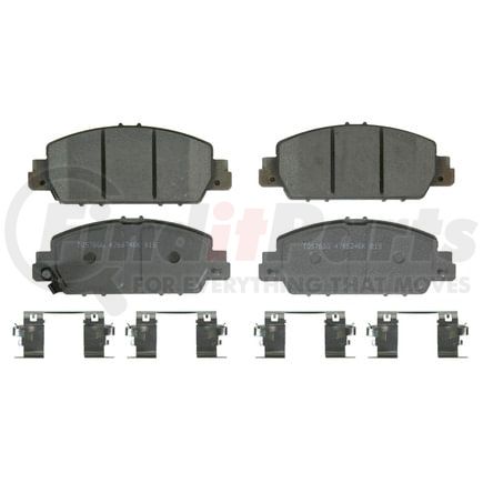 Wagner QC1654 Disc Brake Pad Set Wagner Brake ThermoQuiet QC1654 Ceramic Disc Brake Pad Set