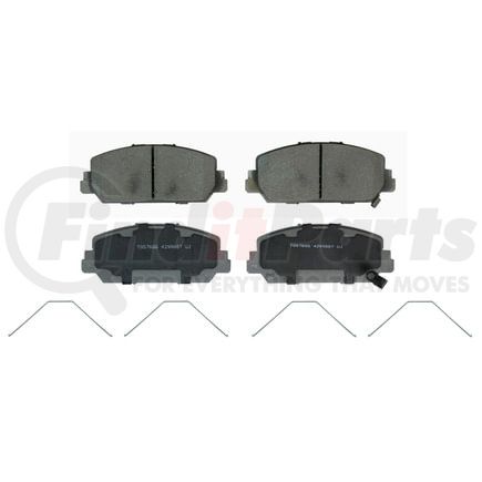 Wagner QC1697 Disc Brake Pad Set Wagner Brake ThermoQuiet QC1697 Ceramic Disc Brake Pad Set