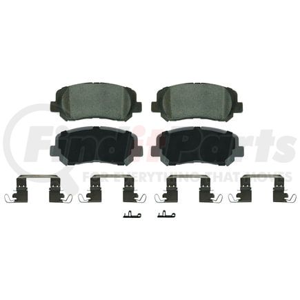 Wagner QC1640B Disc Brake Pad Set Wagner Brake ThermoQuiet QC1640B Ceramic Disc Brake Pad Set