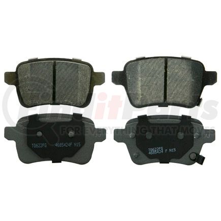Wagner QC1722 Disc Brake Pad Set Wagner Brake ThermoQuiet QC1722 Ceramic Disc Brake Pad Set