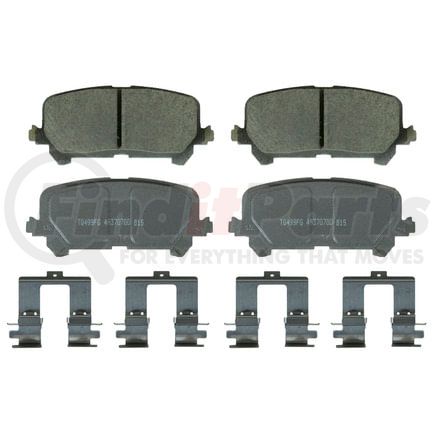 Wagner QC1724 Disc Brake Pad Set Wagner Brake ThermoQuiet QC1724 Ceramic Disc Brake Pad Set