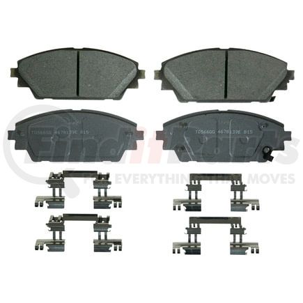 Wagner QC1728 Disc Brake Pad Set Wagner Brake ThermoQuiet QC1728 Ceramic Disc Brake Pad Set