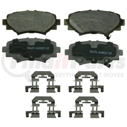 Wagner QC1729 Disc Brake Pad Set Wagner Brake ThermoQuiet QC1729 Ceramic Disc Brake Pad Set