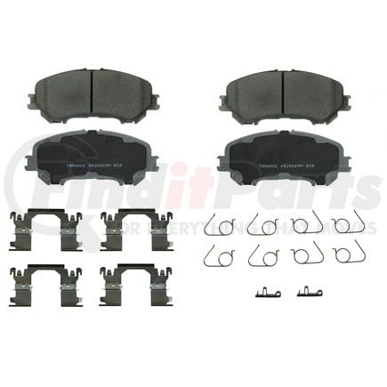 Wagner QC1737 Disc Brake Pad Set Wagner Brake ThermoQuiet QC1737 Ceramic Disc Brake Pad Set