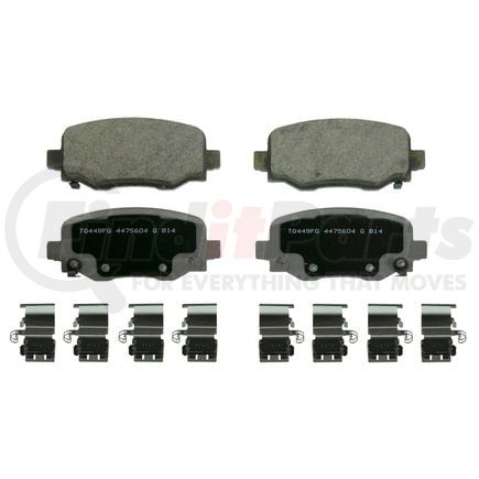 Wagner QC1734 Disc Brake Pad Set Wagner Brake ThermoQuiet QC1734 Ceramic Disc Brake Pad Set