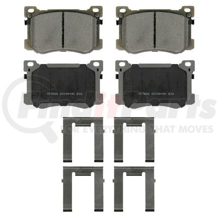 Wagner QC1799 Disc Brake Pad Set Wagner Brake ThermoQuiet QC1799 Ceramic Disc Brake Pad Set