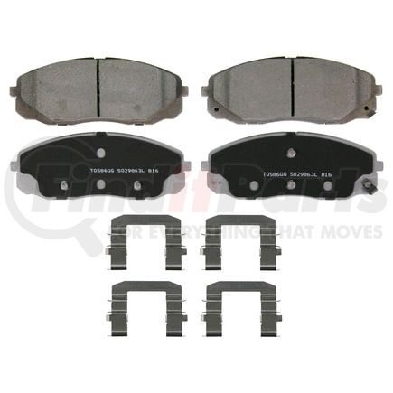 Wagner QC1814 Disc Brake Pad Set Wagner Brake ThermoQuiet QC1814 Ceramic Disc Brake Pad Set