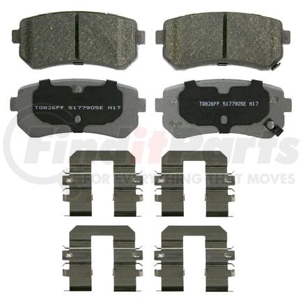 Wagner QC1829 Disc Brake Pad Set Wagner Brake ThermoQuiet QC1829 Ceramic Disc Brake Pad Set