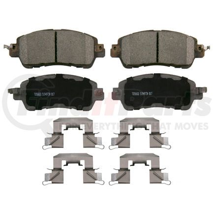 Wagner QC1852 Disc Brake Pad Set Wagner Brake ThermoQuiet QC1852 Ceramic Disc Brake Pad Set