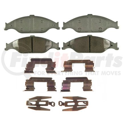 Wagner QC804 Disc Brake Pad Set Wagner Brake ThermoQuiet QC804 Ceramic Disc Brake Pad Set