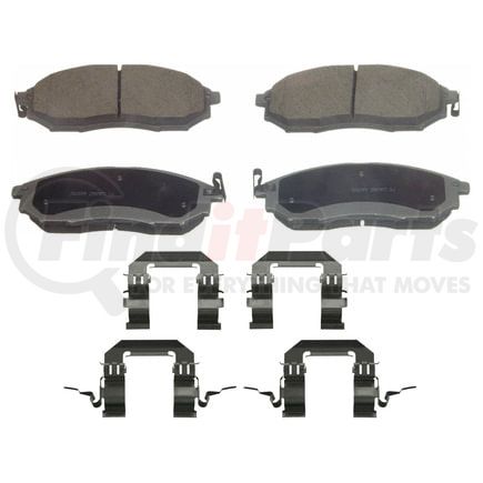 Wagner QC888A Disc Brake Pad Set Wagner Brake ThermoQuiet QC888A Ceramic Disc Brake Pad Set