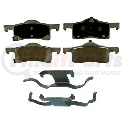 Wagner QC935 Disc Brake Pad Set Wagner Brake ThermoQuiet QC935 Ceramic Disc Brake Pad Set