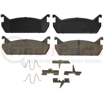 Wagner ZD458 Disc Brake Pad Set QuickStop Ceramic Disc Brake Pad Set