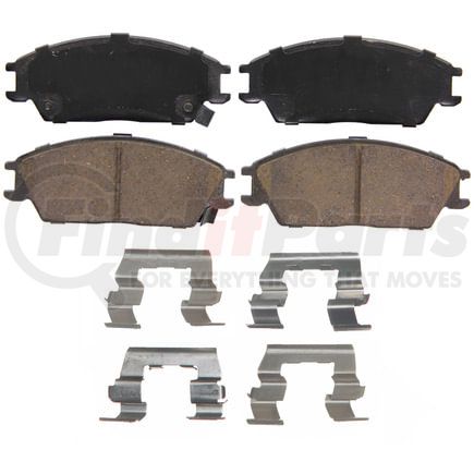 Wagner ZD497 Disc Brake Pad Set QuickStop Ceramic Disc Brake Pad Set
