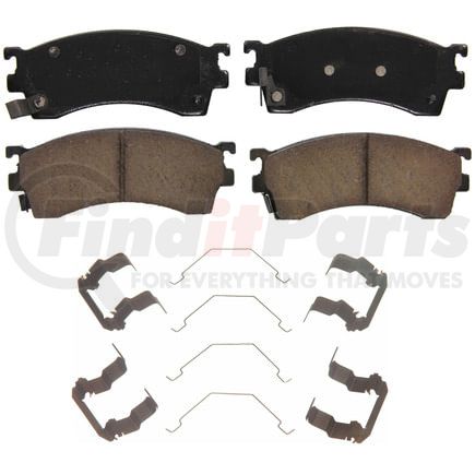 Wagner ZD583 Disc Brake Pad Set QuickStop Ceramic Disc Brake Pad Set