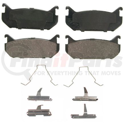 Wagner ZD584 Disc Brake Pad Set QuickStop Ceramic Disc Brake Pad Set