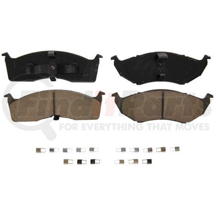 Wagner ZD591 Disc Brake Pad Set QuickStop Ceramic Disc Brake Pad Set